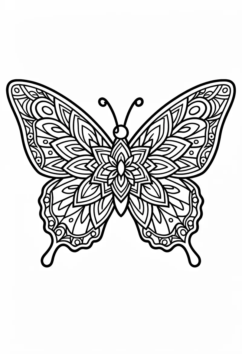 butterfly coloring pages 823