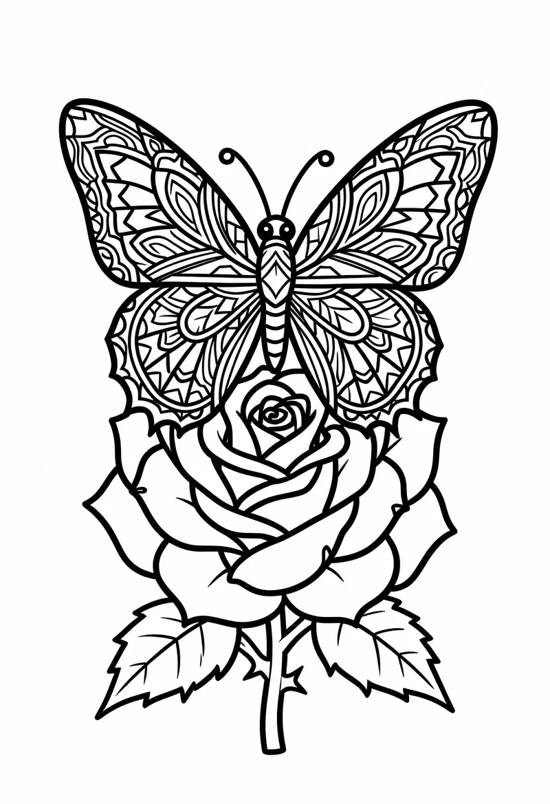 butterfly coloring pages 820