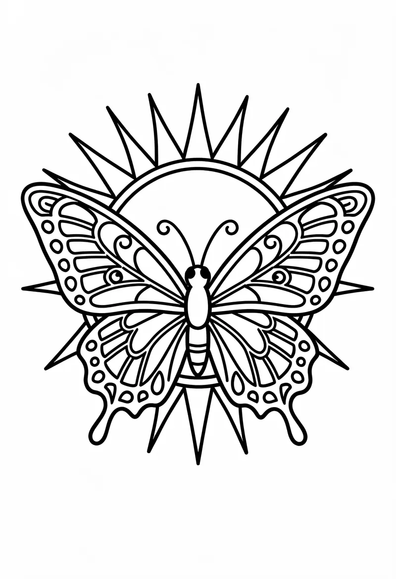 butterfly coloring pages 813