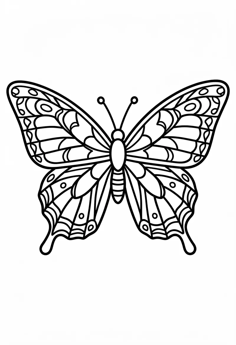 butterfly coloring pages 812