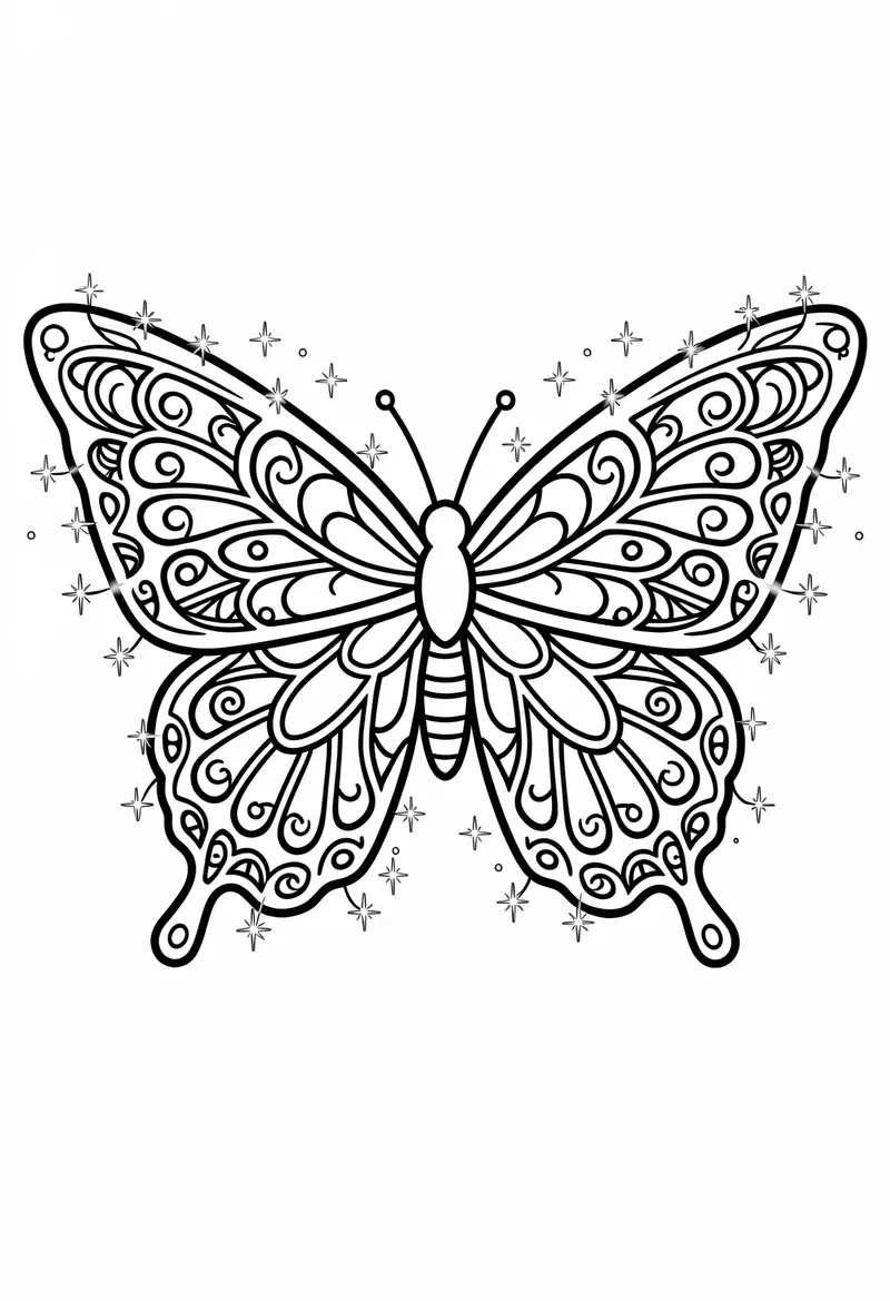 butterfly coloring pages 810