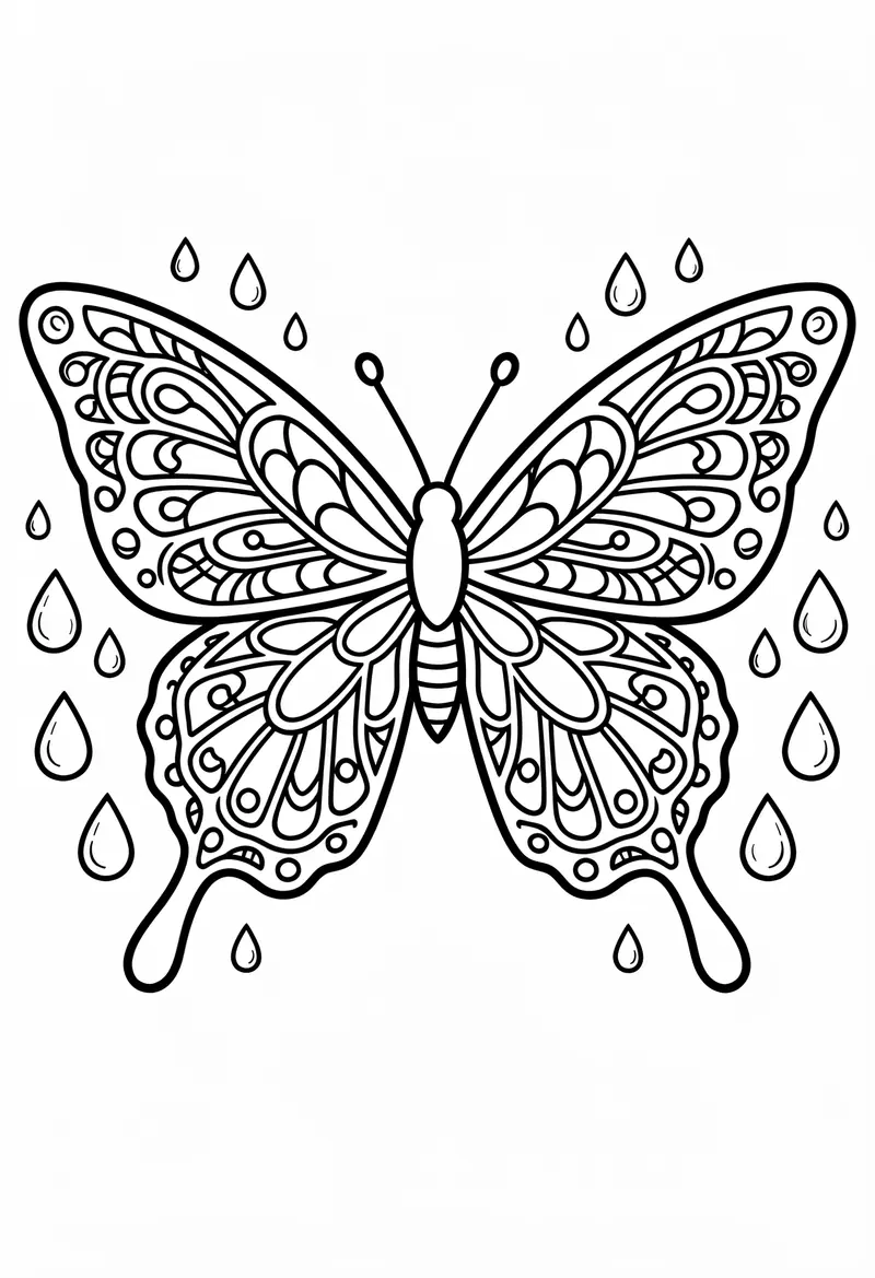 butterfly coloring pages 804