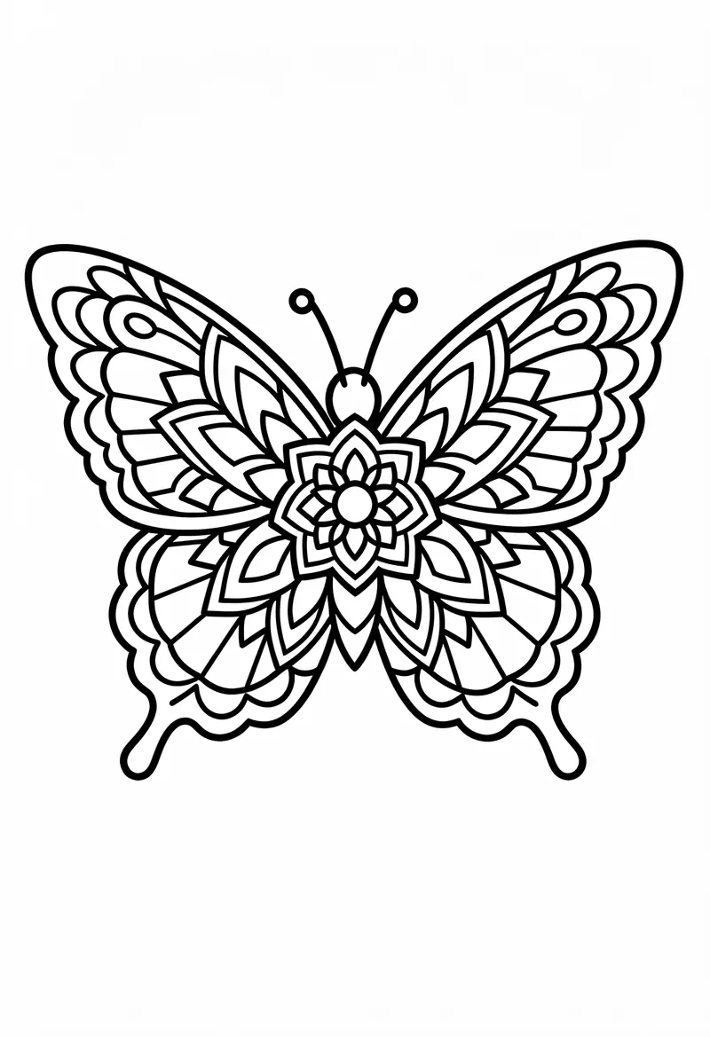 butterfly coloring pages 802
