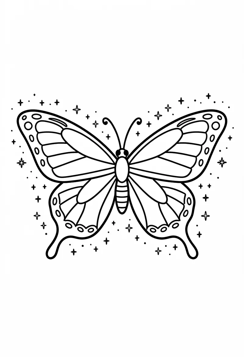 butterfly coloring pages 800