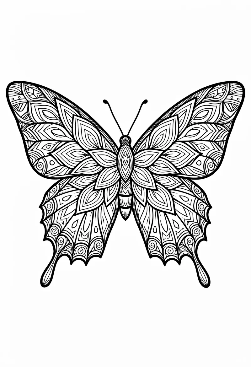 butterfly coloring pages 798