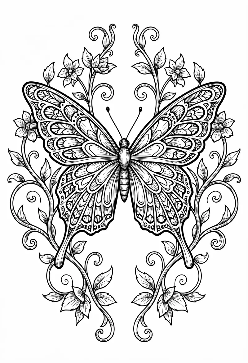 butterfly coloring pages 797