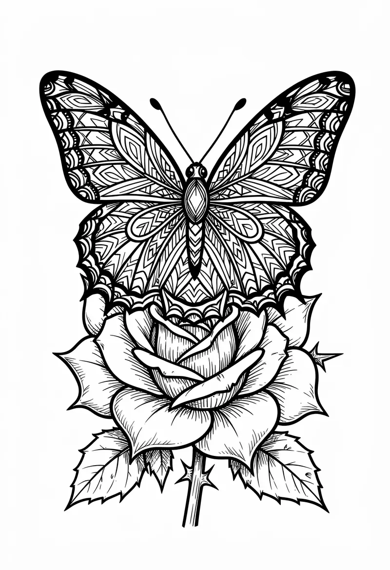 butterfly coloring pages 795