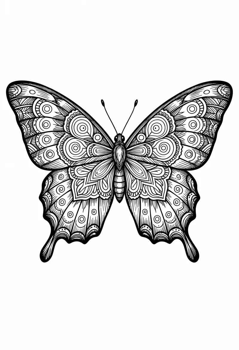 butterfly coloring pages 793