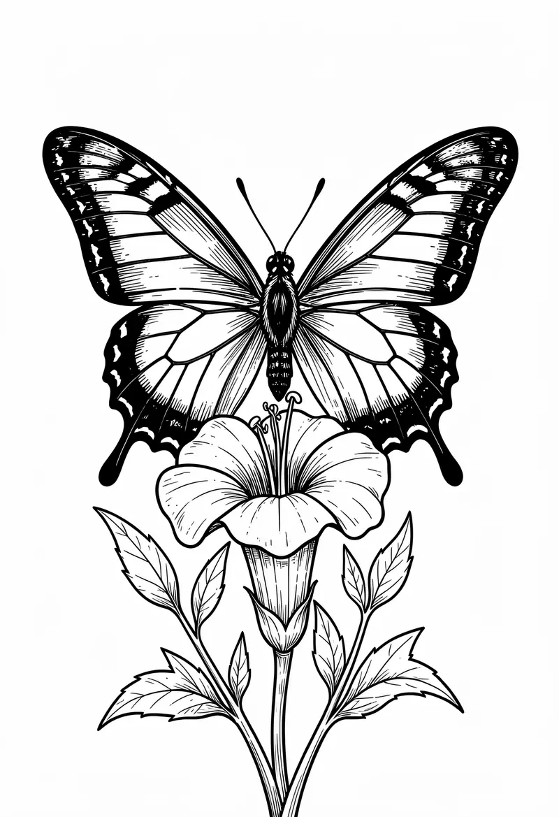 butterfly coloring pages 790