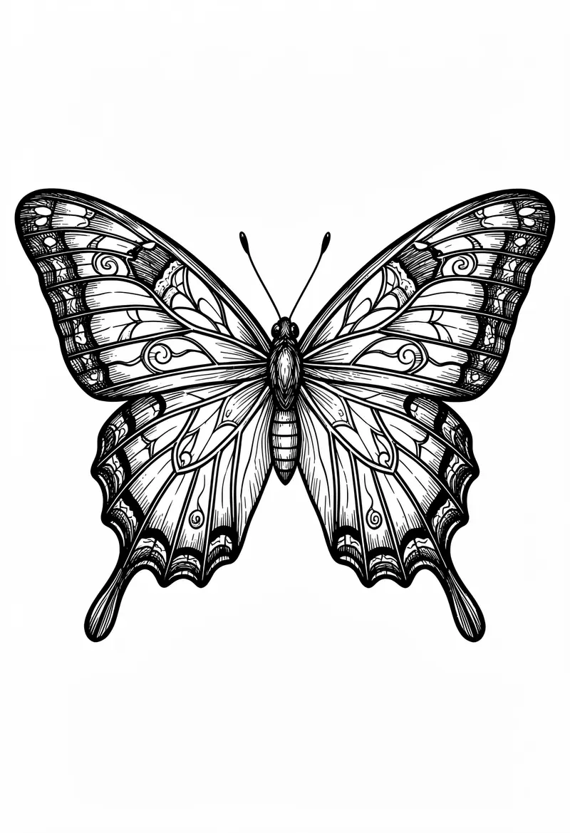 butterfly coloring pages 787