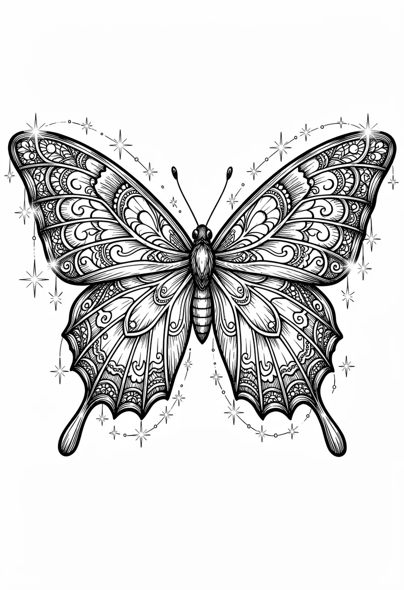 butterfly coloring pages 785