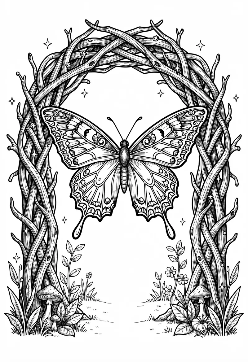 butterfly coloring pages 782