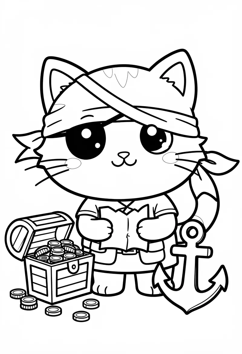 cat coloring pages 740