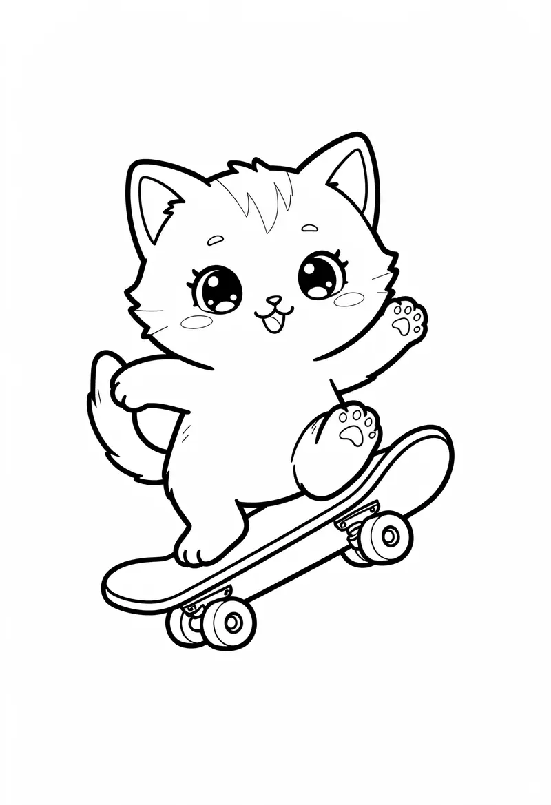 cat coloring pages 730