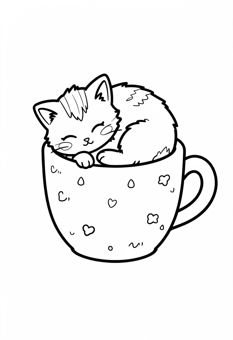 cat coloring pages 725