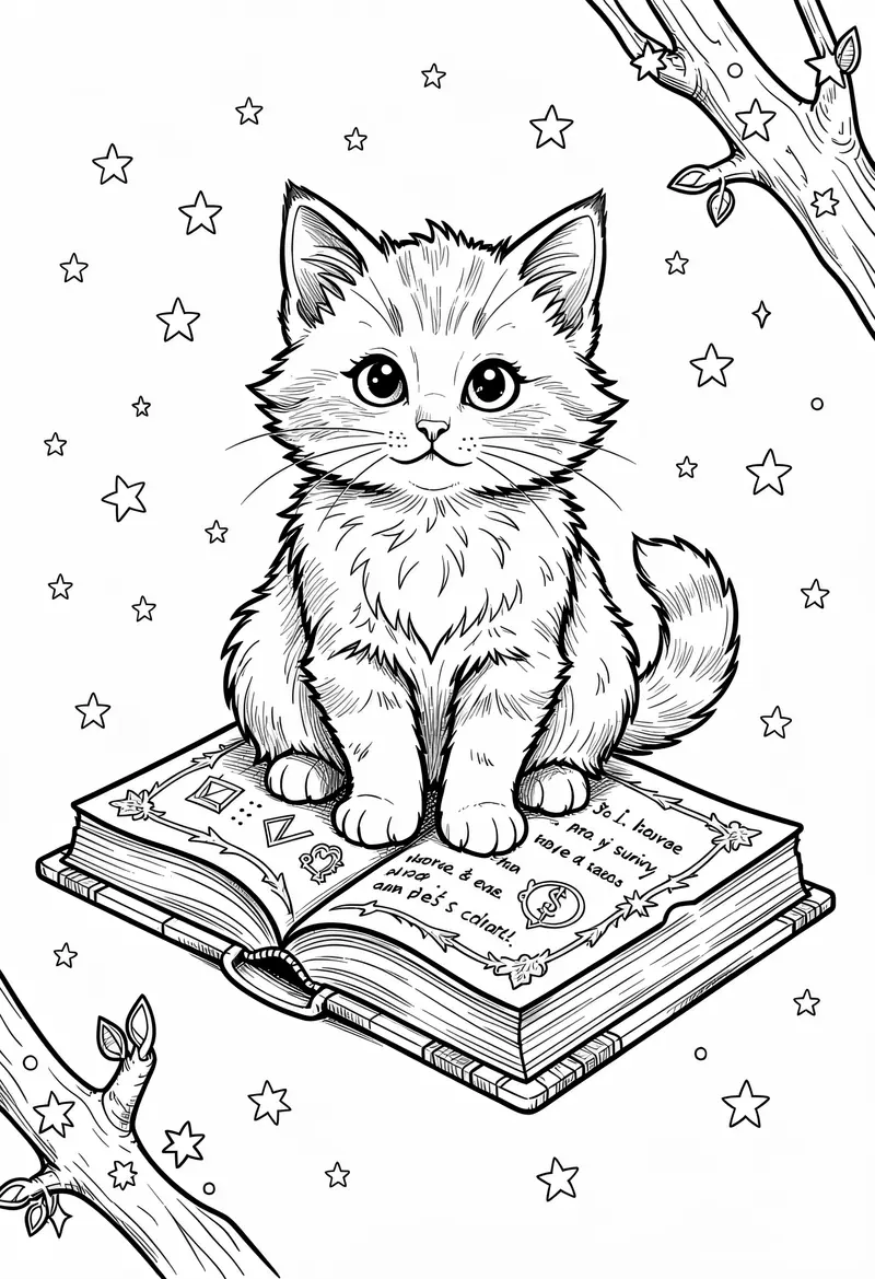 cat coloring pages 709