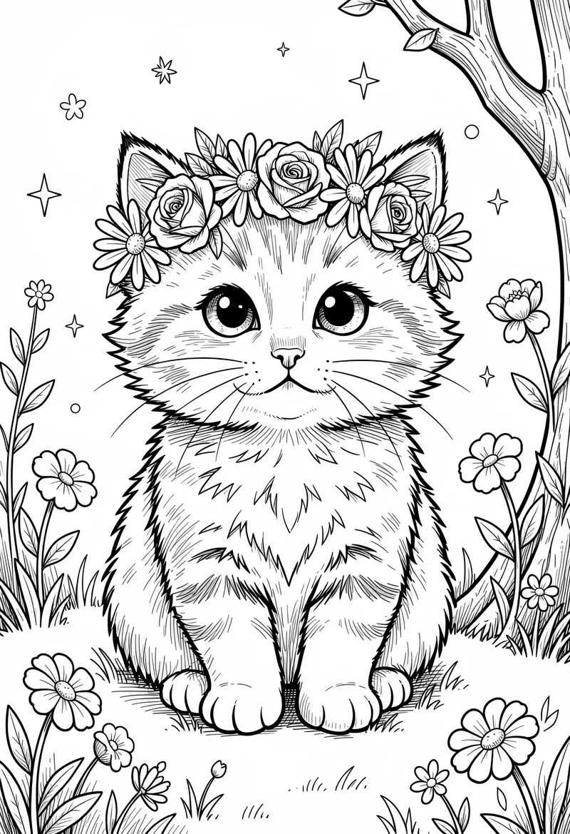 cat coloring pages 708