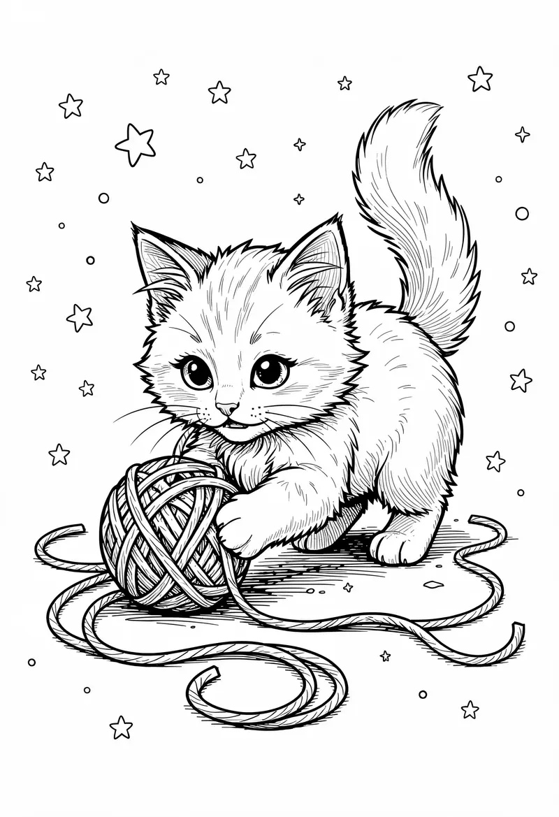 cat coloring pages 704