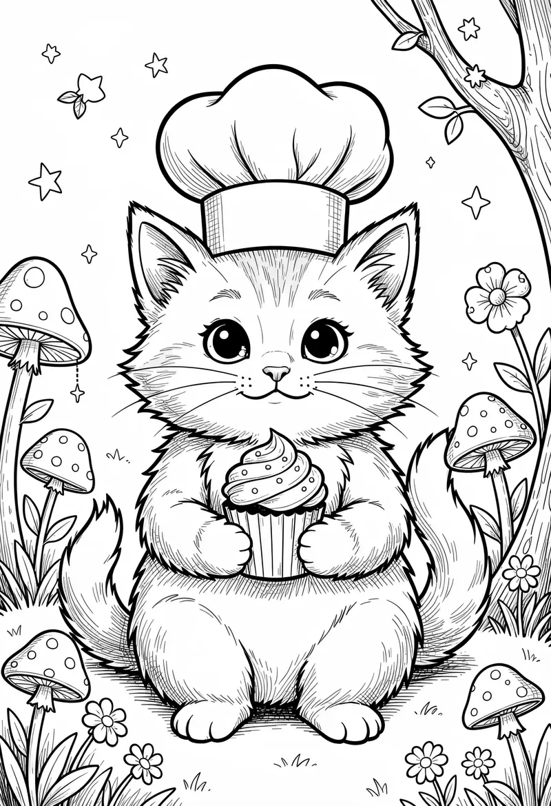 cat coloring pages 703