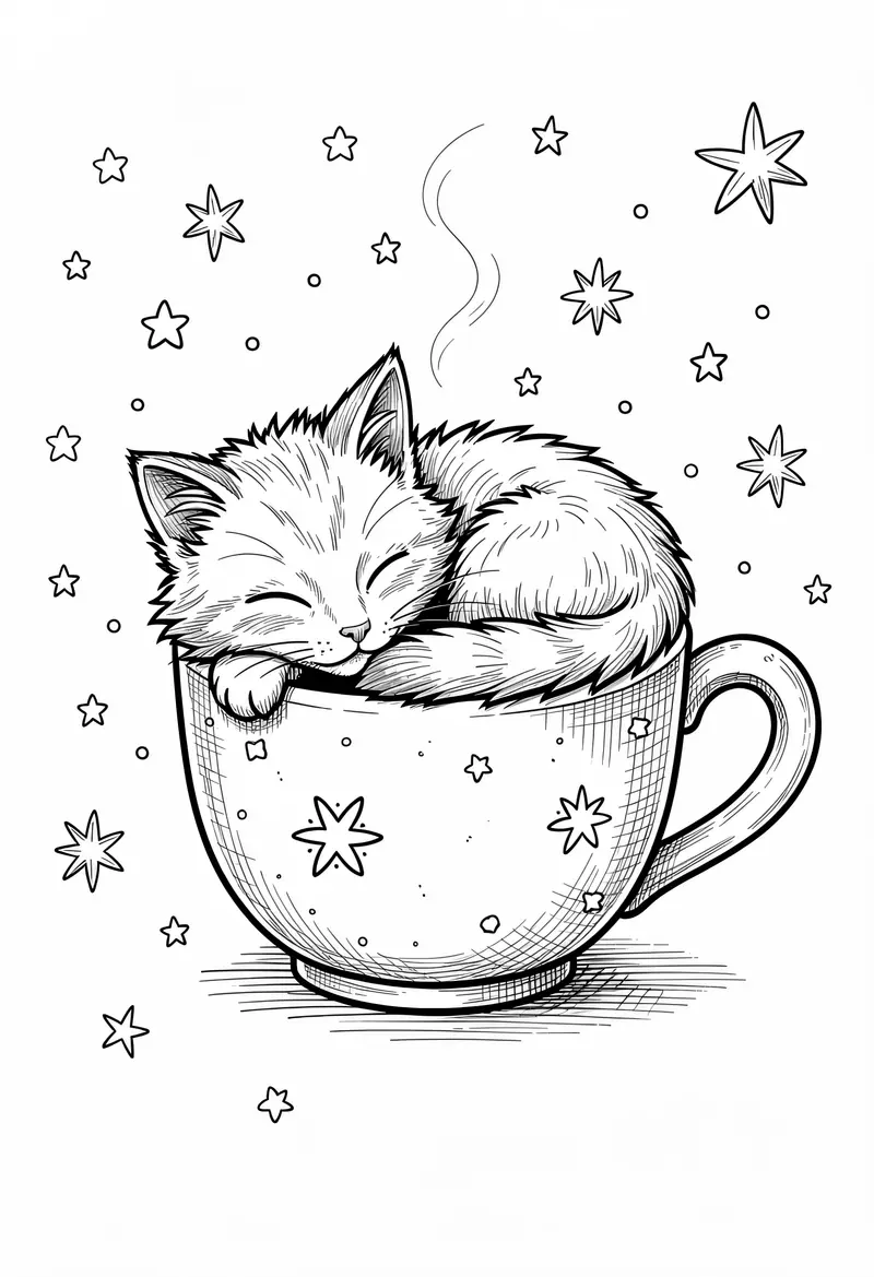 cat coloring pages 702