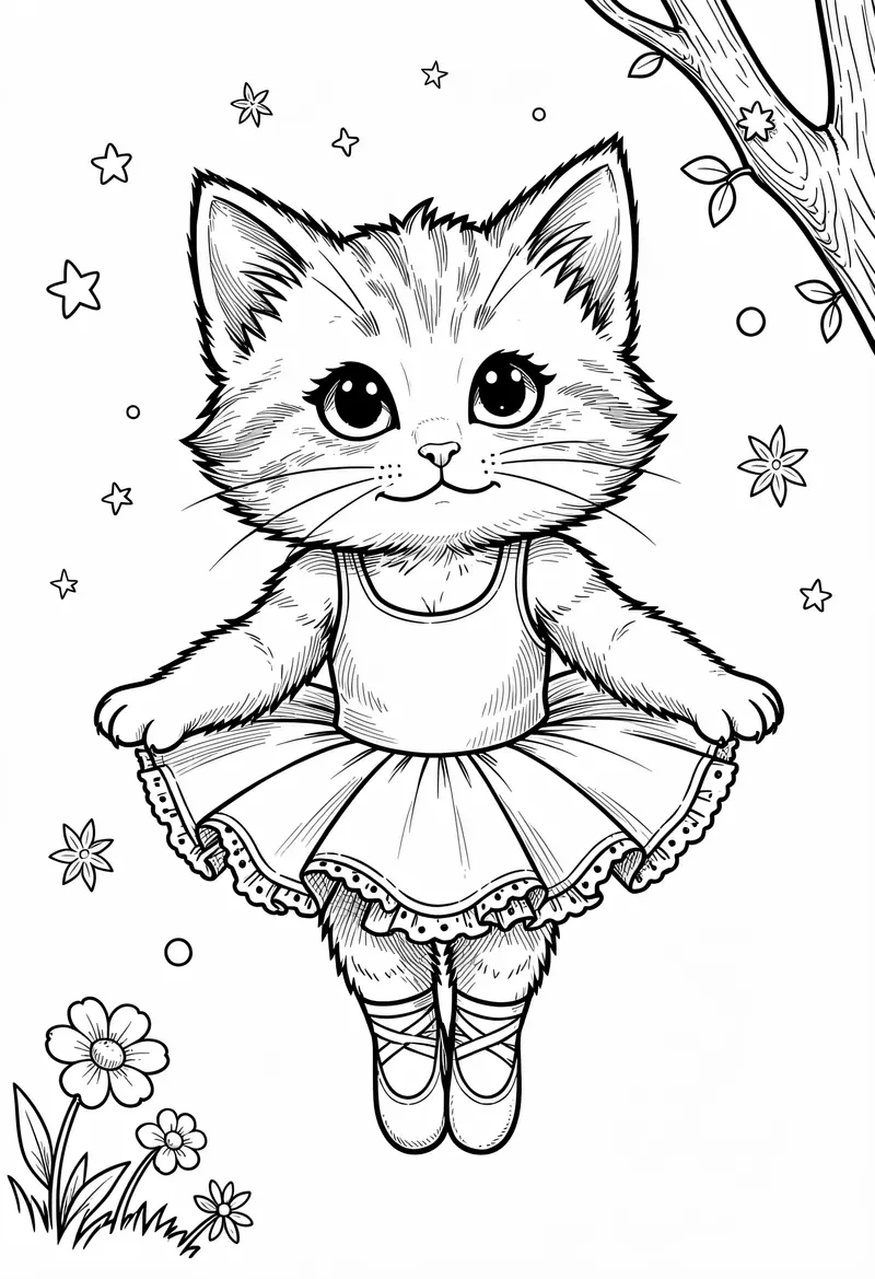 cat coloring pages 698