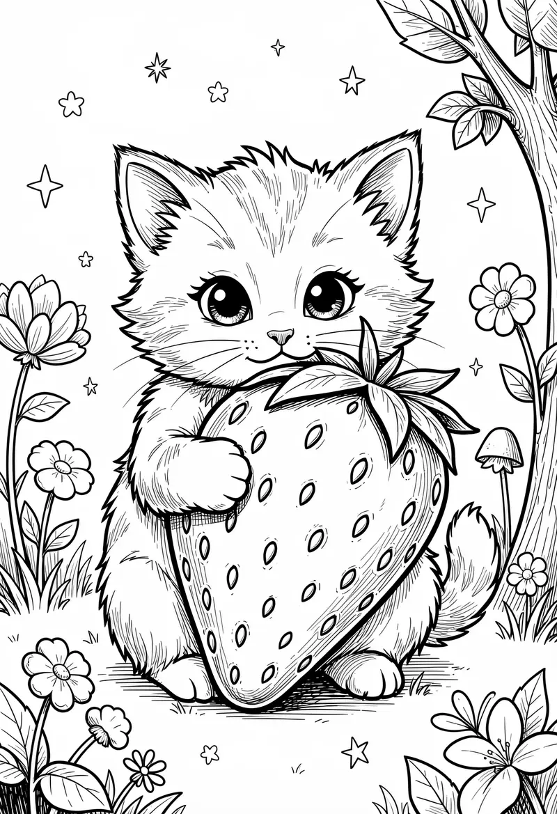 cat coloring pages 697