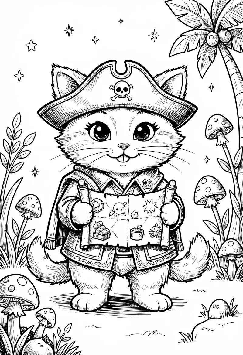 cat coloring pages 695