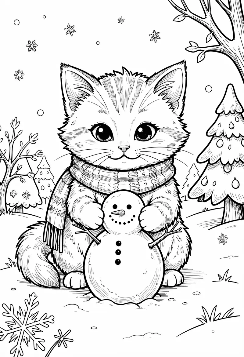 cat coloring pages 692