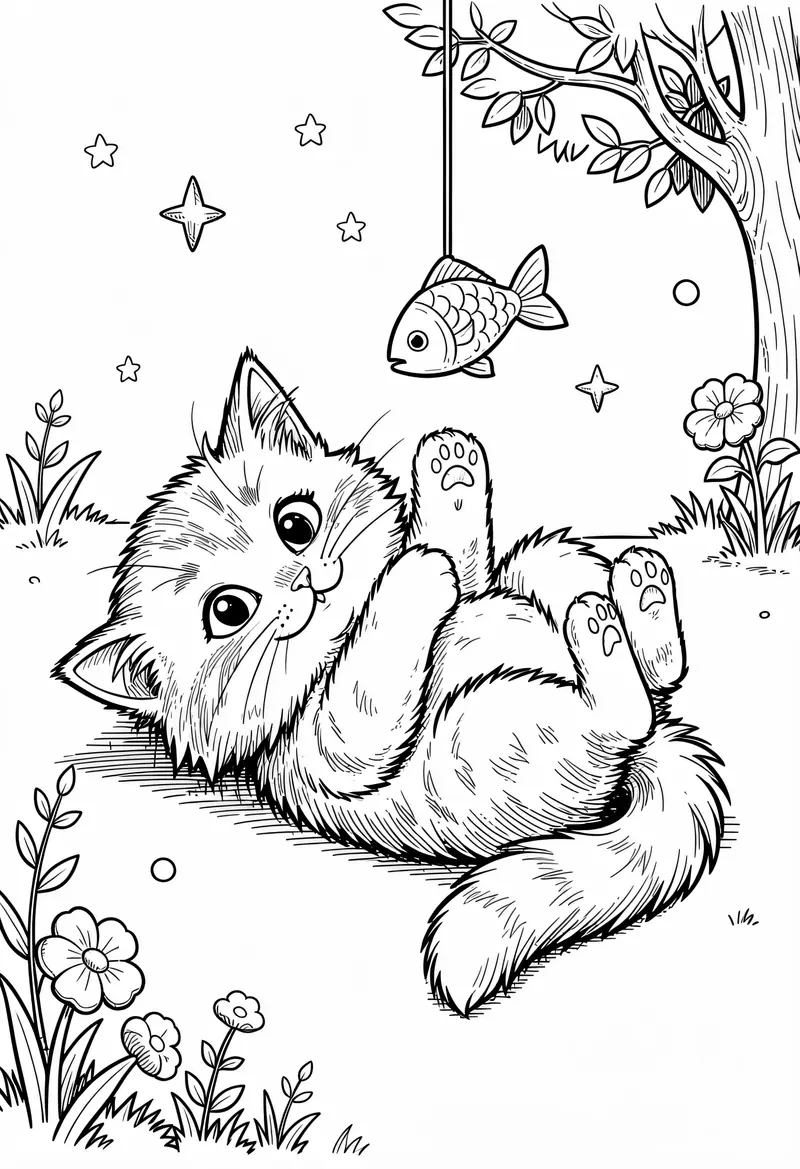 cat coloring pages 691