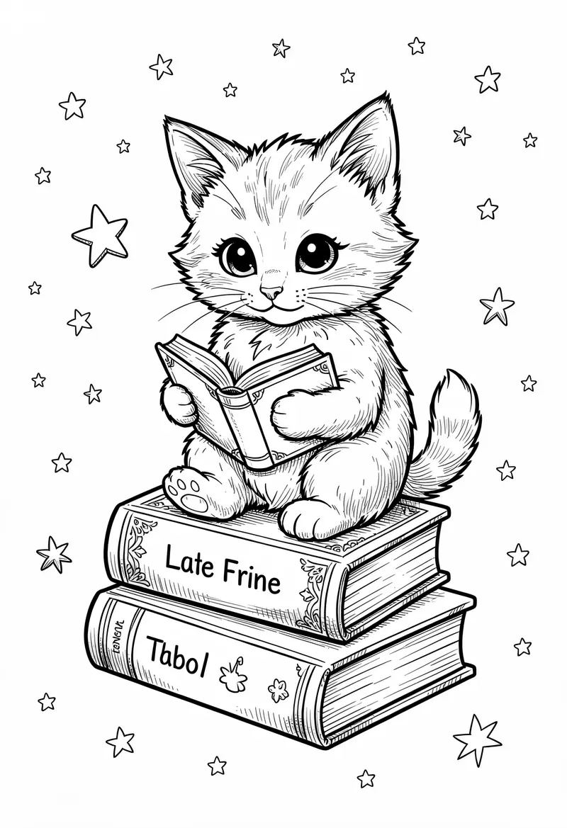 cat coloring pages 690