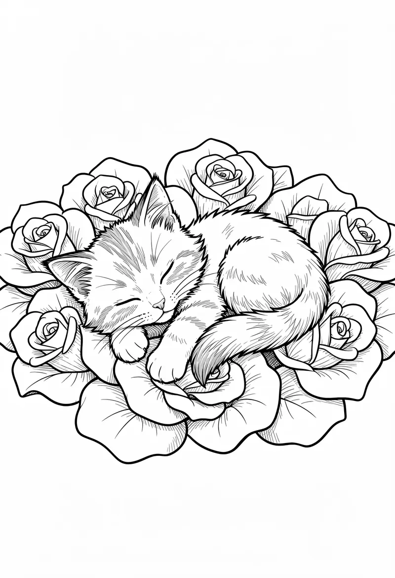 cat coloring pages 686