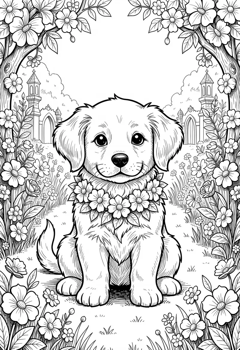dog coloring pages 555