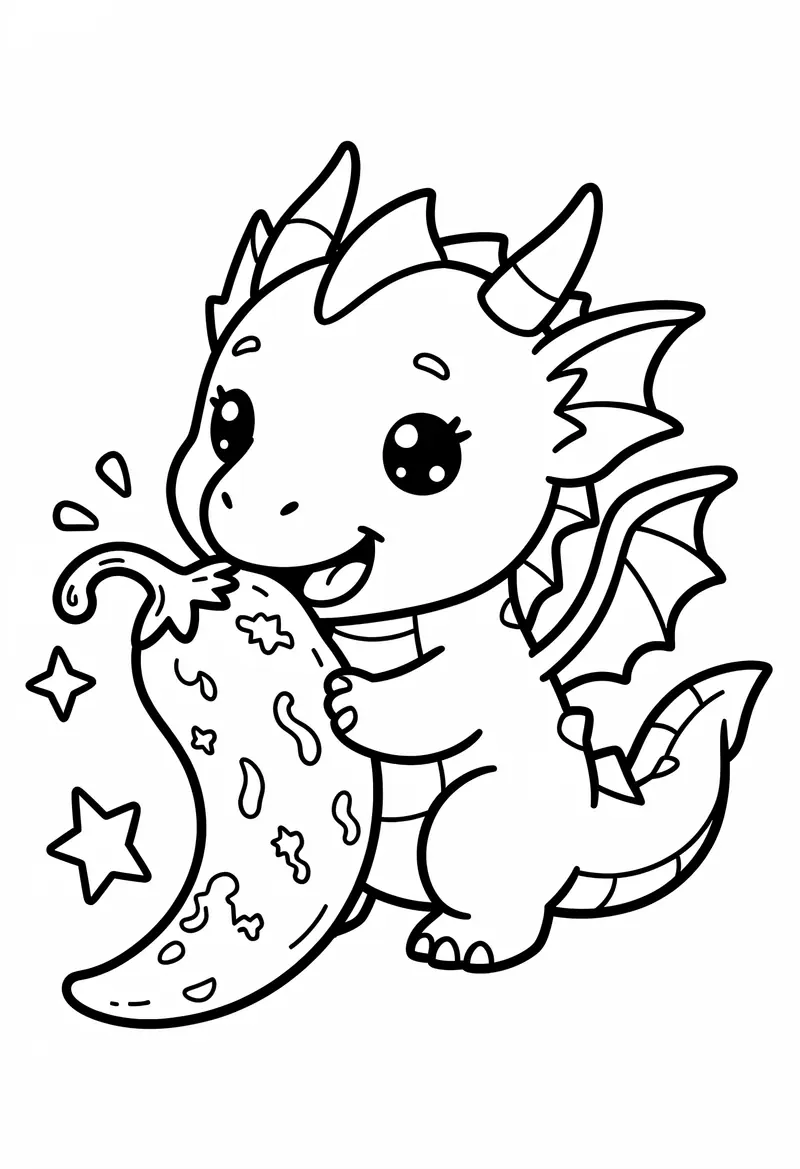 dragon coloring pages 544