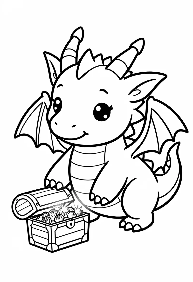 dragon coloring pages 540