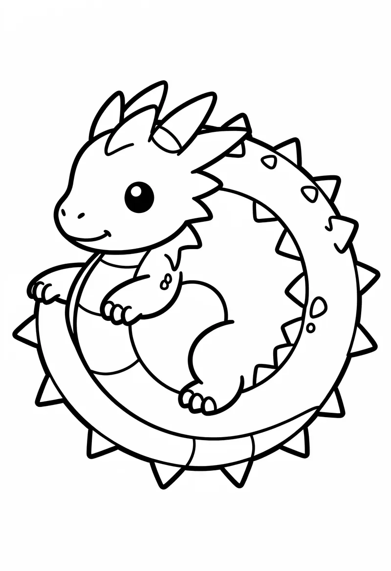 dragon coloring pages 539