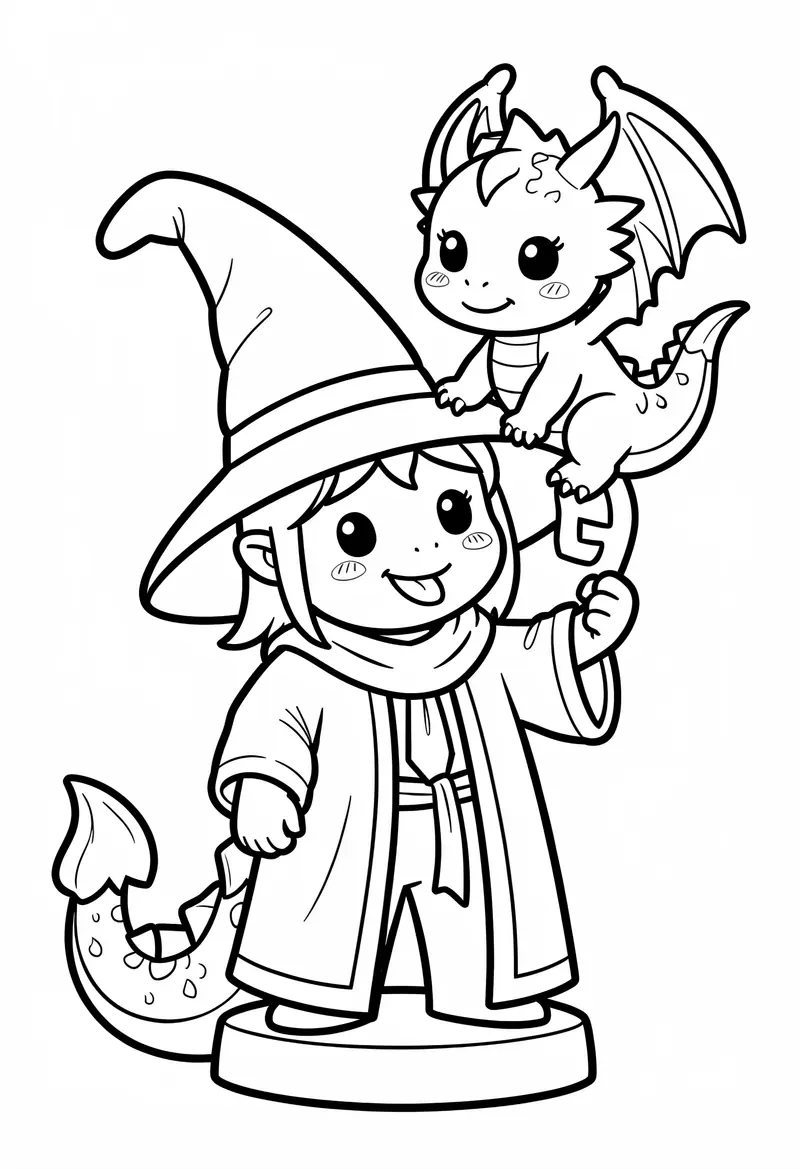 dragon coloring pages 535