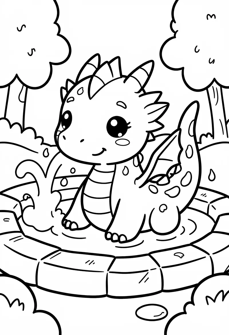 dragon coloring pages 534