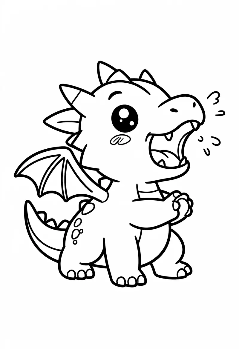 dragon coloring pages 533