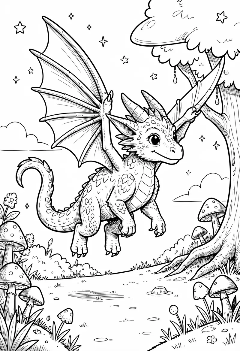 dragon coloring pages 521