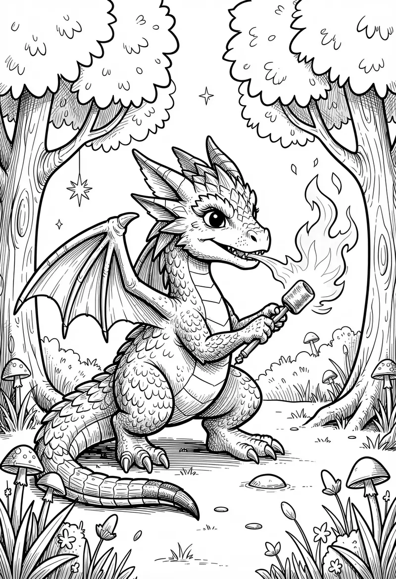 dragon coloring pages 520