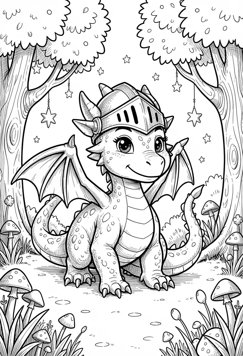 dragon coloring pages 519
