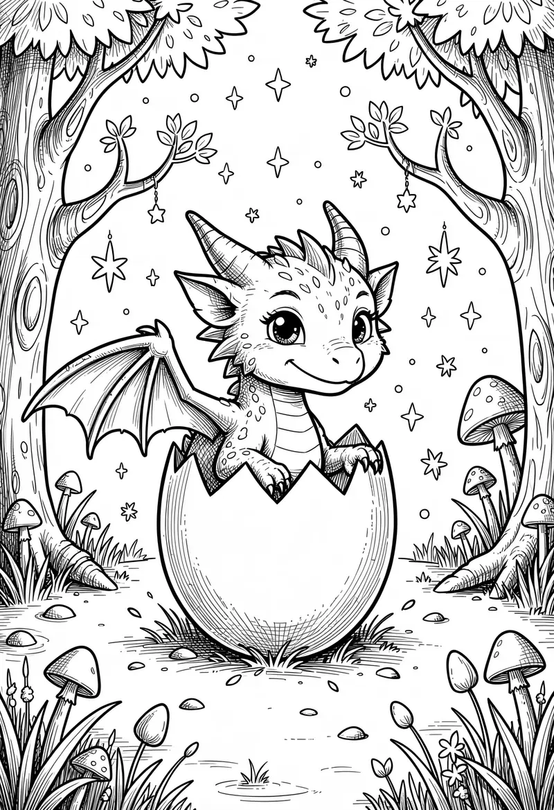 dragon coloring pages 517