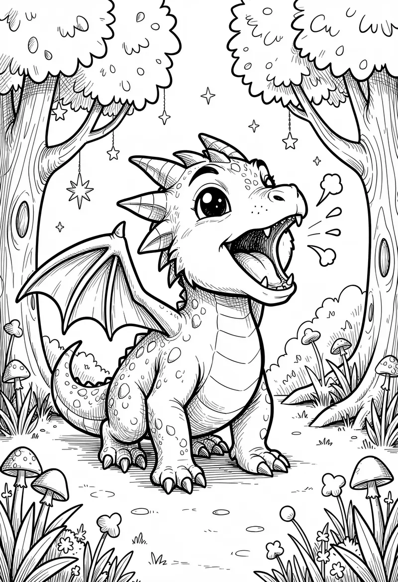 dragon coloring pages 513