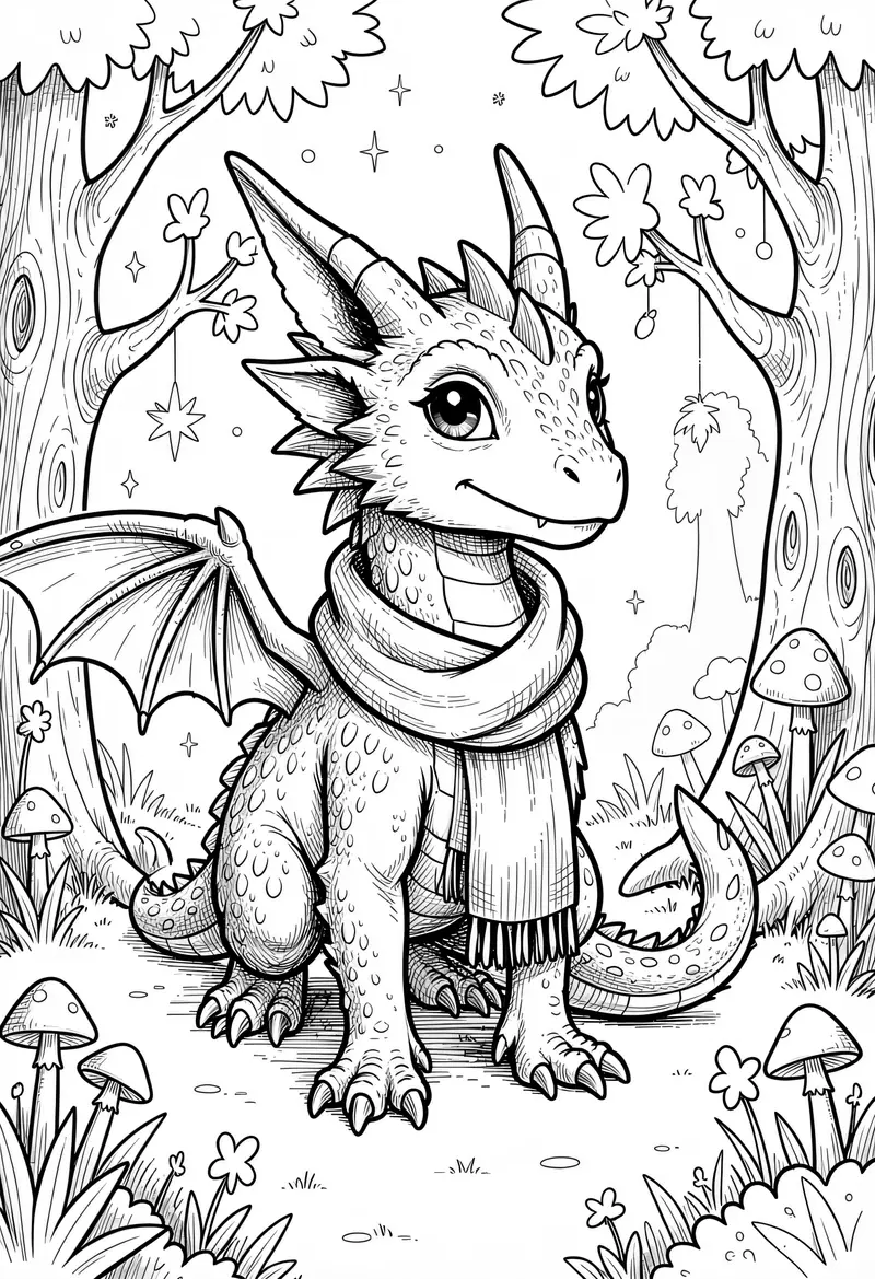 dragon coloring pages 512