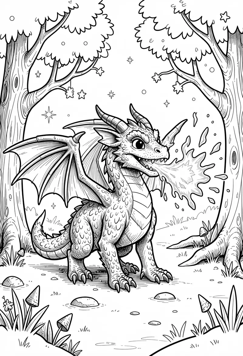 dragon coloring pages 509