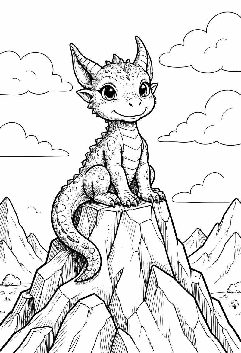dragon coloring pages 508