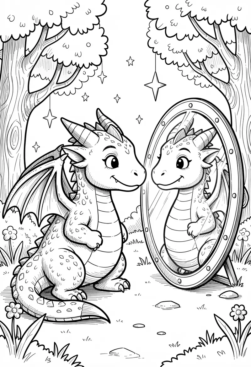 dragon coloring pages 507
