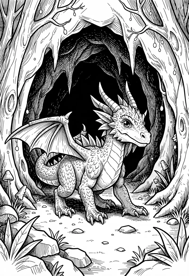 dragon coloring pages 506