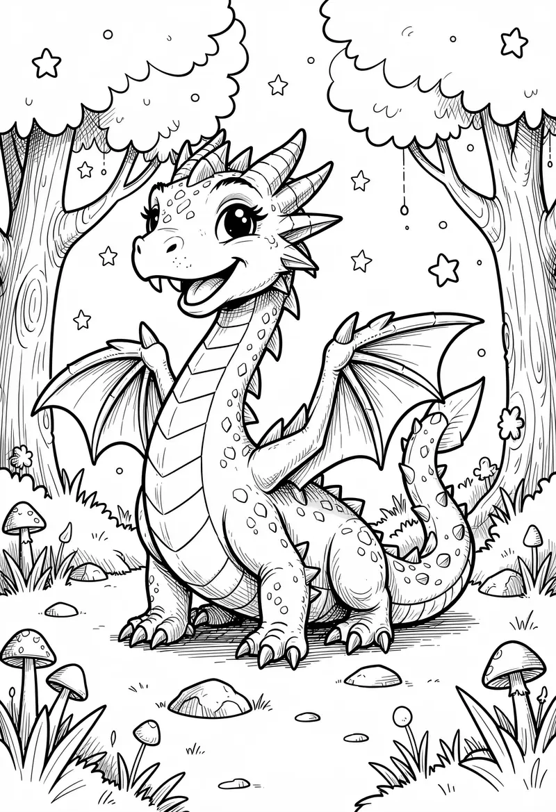 dragon coloring pages 505