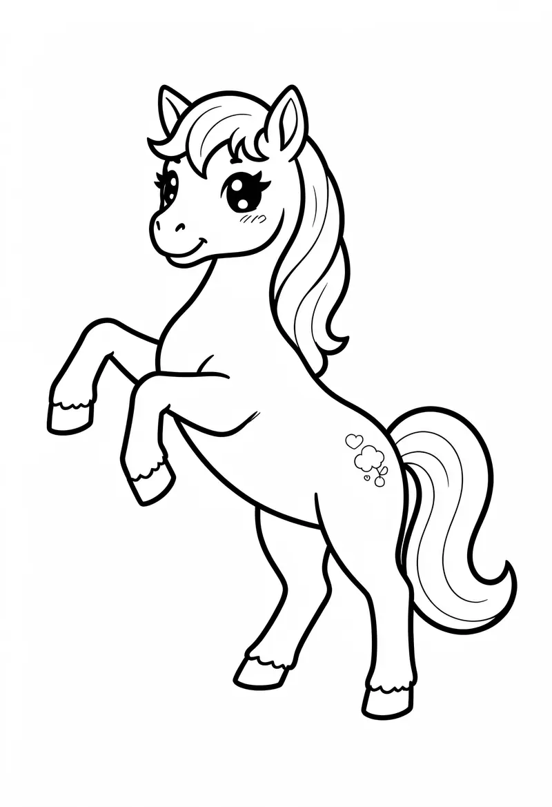 horse coloring pages 410
